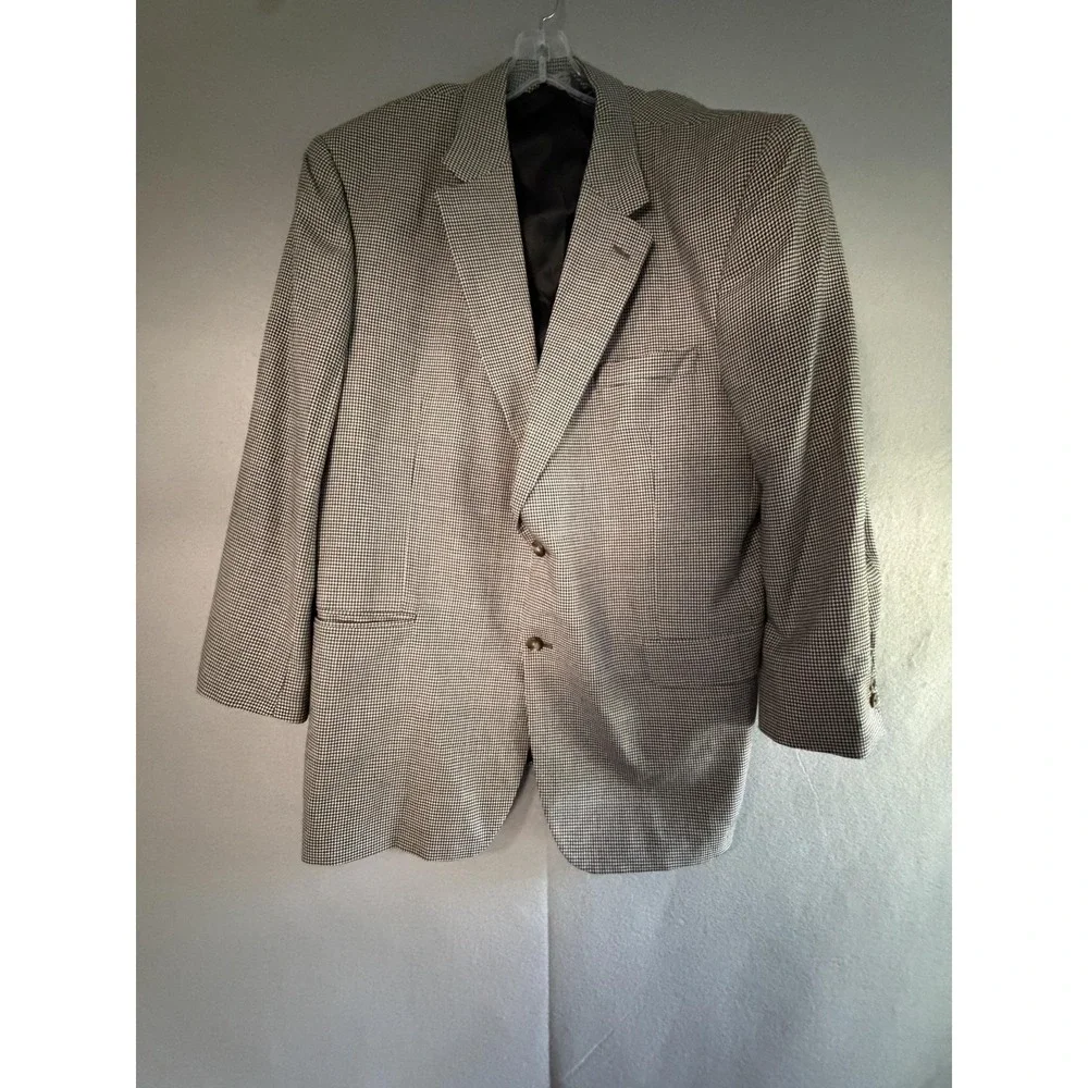 Jos. A. Bank Blazer Sport Coat Mens 48R Gray Silk Wool Tweed Classic Jacket